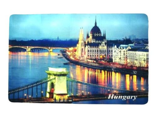 Hűtőmágnes lap, 10 x 6 cm, Budapest