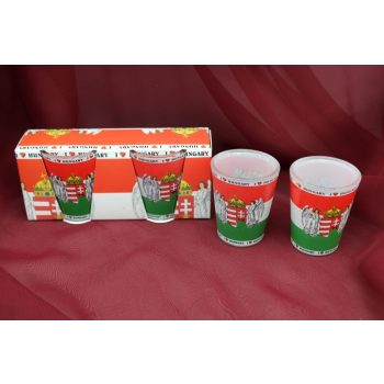 Üveg kupicás pohár, 2 db-os