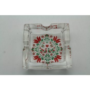 Üveg hamutartó, kalocsai