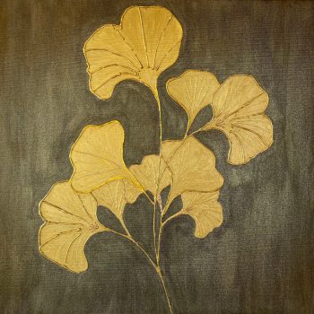 Arany ginkgo kép, 60 cm x 60 cm