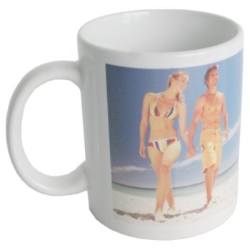   Bögre, fehér kerámia, egyedi fotóval, fényes, 3 dl, képpel