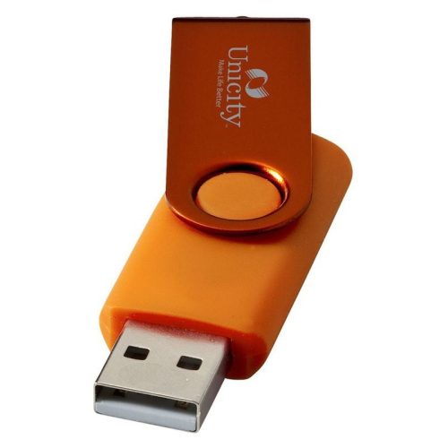Pendrive 16 GB, egyedi fotóval, felirattal vagy logóval, narancssárga