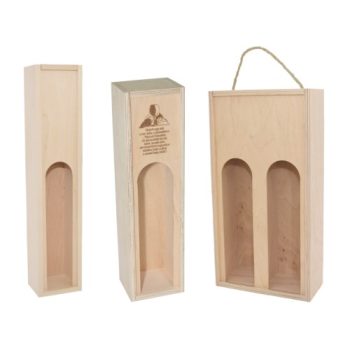   Gravírozott fa borosdoboz, egyedi fotóval, felirattal vagy logóval,