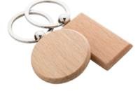 Gravírozott fa kulcstartó fém karikával, egyedi fotóval vagy logóval, kör vagy téglalap