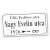 Utca tábla, 3 mm vastag PVC táblán, egyedi felirattal, 25 cm x 50 cm, fehér, laminálva