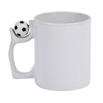   Focis bögre, fehér kerámia, egyedi fotóval vagy logóval, fényes, 3 dl, 1 oldalon képpel