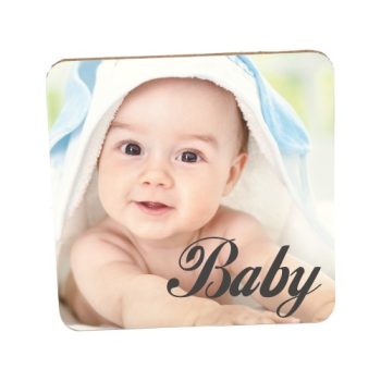   MDF anyagú poháralátét, egyedi fotóval vagy logóval, 1 oldalon dekorálható