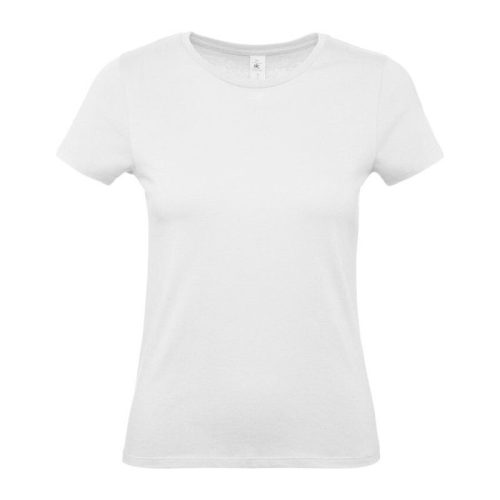 Póló, női, M méret, fehér, 1 oldalon képpel, másik oldalon felirattal