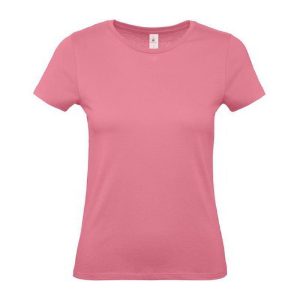 Póló, női, S méret, világos rózsaszín, 1 oldalon felirattal 