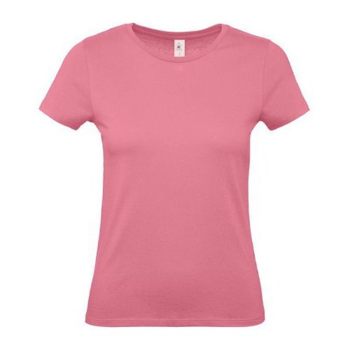 Póló, női, M méret, világos rózsaszín, 1 oldalon felirattal 