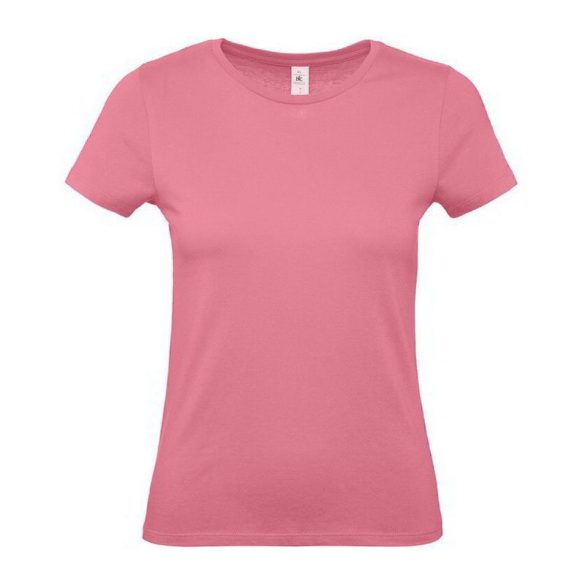 Póló, női, XL méret, világos rózsaszín, 1 oldalon képpel másik oldalon felirattal 