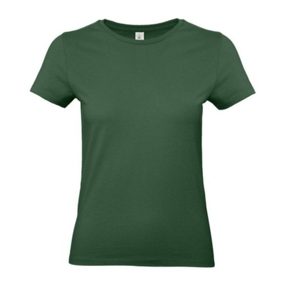 Póló, női, XL méret, sötétzöld, 1 oldalon képpel