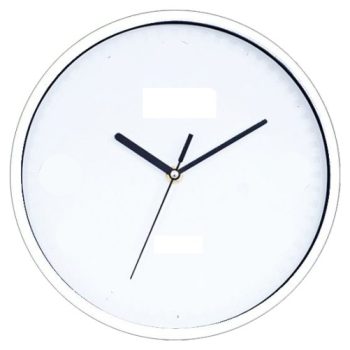   Falióra, egyedi fotóval vagy logóval, 20 cm, fehér, számozás nélkül