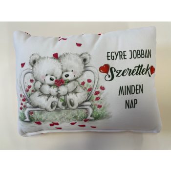 Négyzet Párna Macis Szeretlek