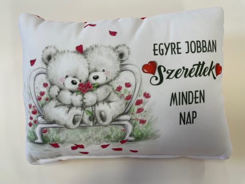 Négyzet Párna Macis Szeretlek