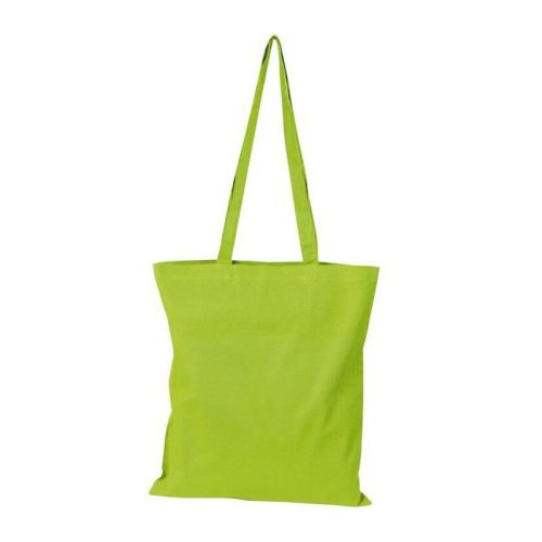 Szatyor, textil, 1 oldalon képpel, másik oldalon felirattal, világoszöld
