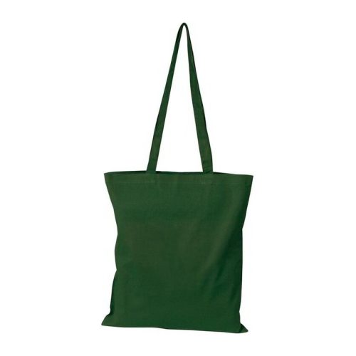 Szatyor, textil, 1 oldalon felirattal, fűzöld