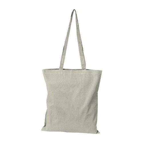 Szatyor, textil, 1 oldalon felirattal, natúr (Bézs)