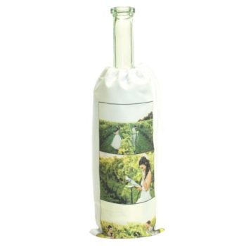   Borosüveg zsák, egyedi fotóval vagy logóval, fehér, 1 vagy 2 oldalon dekorálható