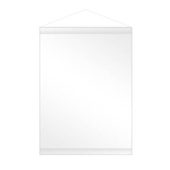   Fali naptár akasztóval, egyedi fotóval vagy logóval, mikroszálas anyagból, fehér