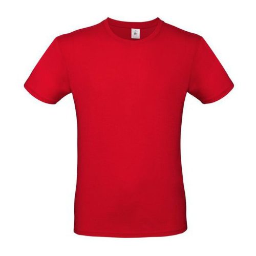 Póló, unisex, XL méret, piros, 2 oldalon felirattal