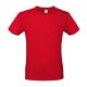 Póló, unisex, S méret, piros, 1 oldalon képpel, másik oldalon felirattal