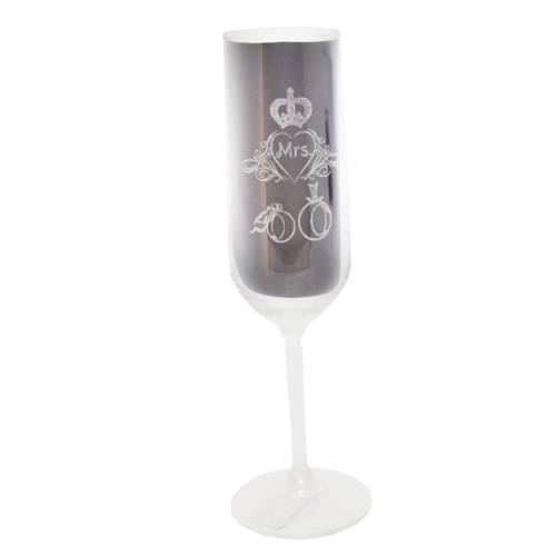 Gravírozott pezsgőspohár, 2,2 dl-es, egyedi fotóval, felirattal vagy logóval,